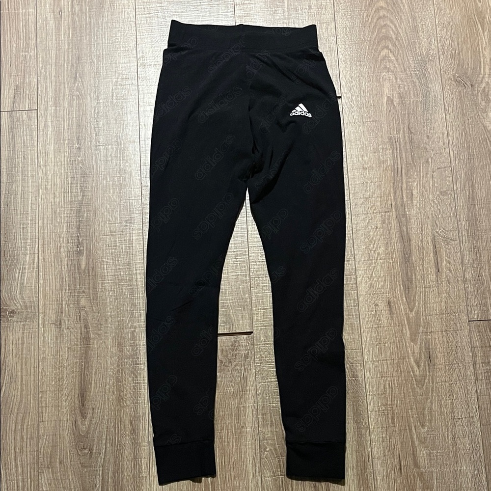 Adidas Women’s Black Leggings Adidas Print on Front and Back Size XS